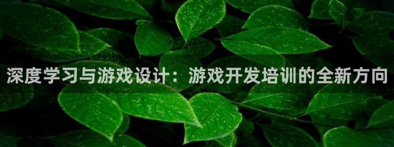 沐鸣2注册地址：深度学习与游戏设计：游戏开发培训的全新方向